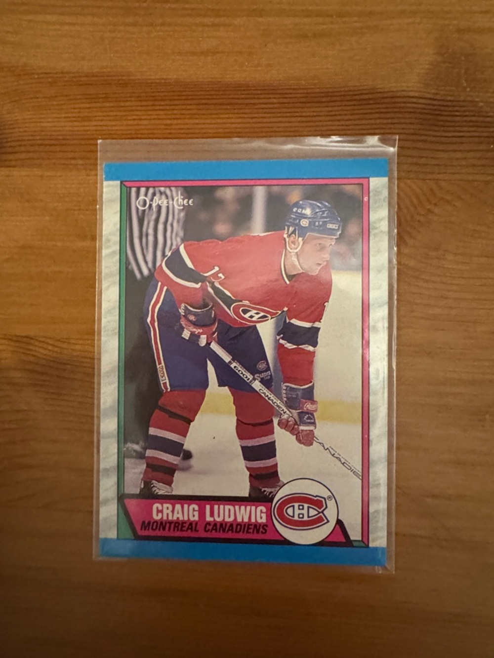 Montreal Canadiens Hockey Card - Red & Blue